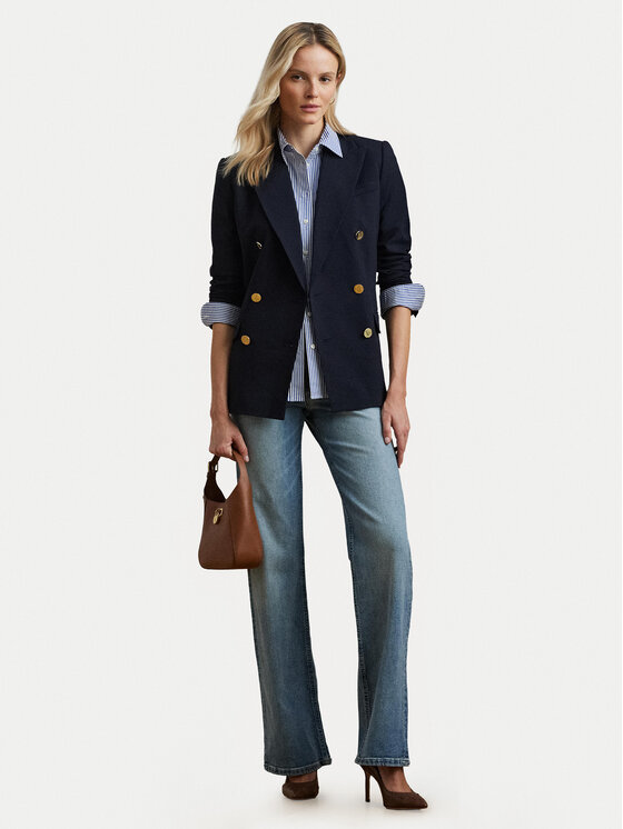 LAUREN RALPH LAUREN LAUREN RALPH LAUREN Marynarka 200911071001 Granatowy Straight Fit