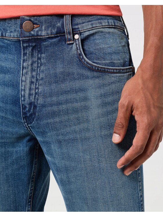 Wrangler Wrangler Jeansy Greensboro Niebieski Regular Fit