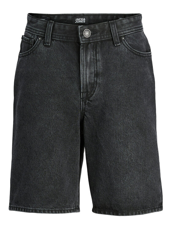 Jack & Jones Junior Jack & Jones Junior Szorty jeansowe Tony 12269817 Czarny Loose Fit