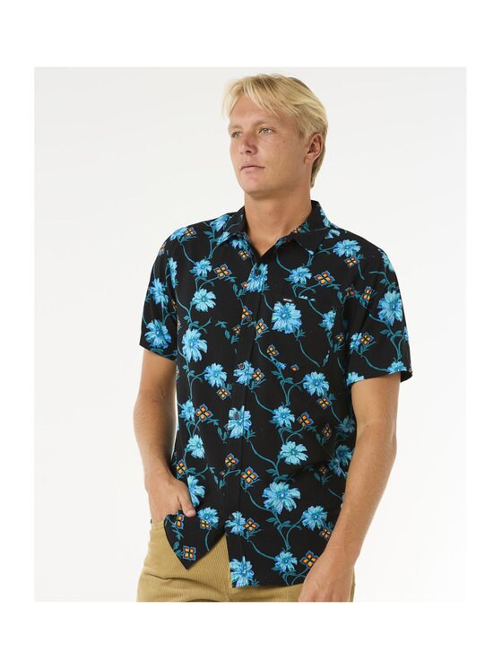 Rip Curl Rip Curl Koszula Surf Revival S/S Shirt Czarny Standard Fit