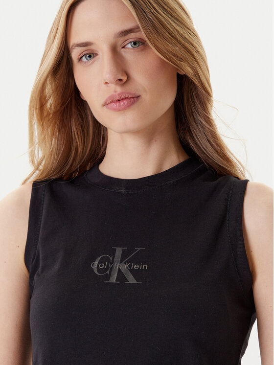 Calvin Klein Jeans Calvin Klein Jeans Top LV047C852G Czarny Regular Fit