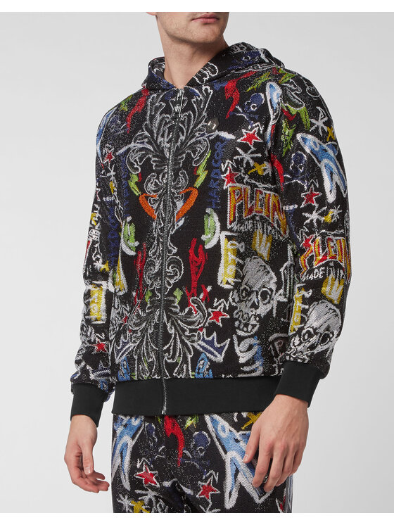 PHILIPP PLEIN PHILIPP PLEIN Sada top a nohavice 3299 Čierna Regular Fit