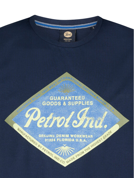 Petrol Industries Petrol Industries T-Shirt M-1050-TSR634 Tmavomodrá Regular Fit