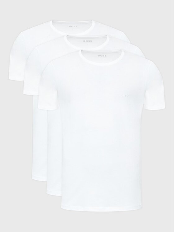 BOSS BOSS Set de tricouri﻿ Classic 50475284 Alb Regular Fit