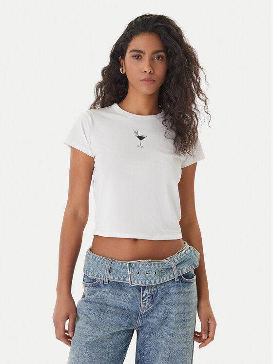 HUGO HUGO T-krekls Dichroma_B 50560769 Écru Slim Fit