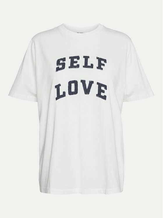 Vero Moda Vero Moda Marškinėliai Halle 10321318 Balta Loose Fit