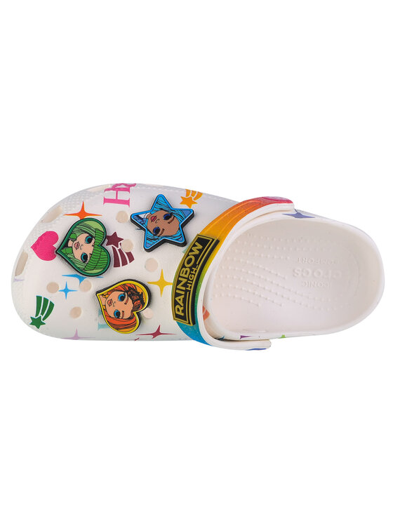 Crocs Crocs Ciabatte Crocs Classic Rainbow High Kids Clog Bianco