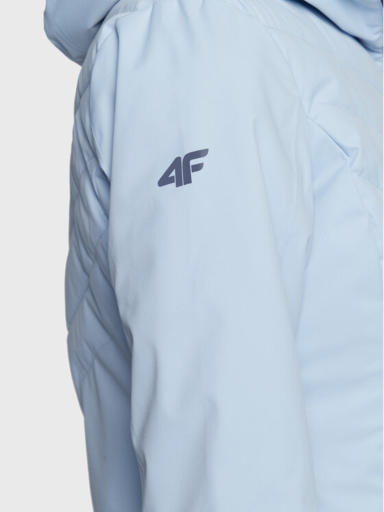 4F 4F Kurtka narciarska H4Z22-KUDN003 Błękitny Regular Fit