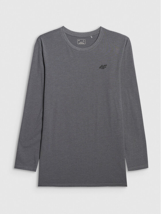 4F 4F Longsleeve NOS Szary ciemny Slim Fit