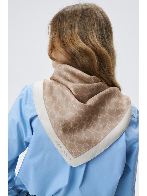 MARI PRETI MARI PRETI Foulard MONOGRAM M Beige