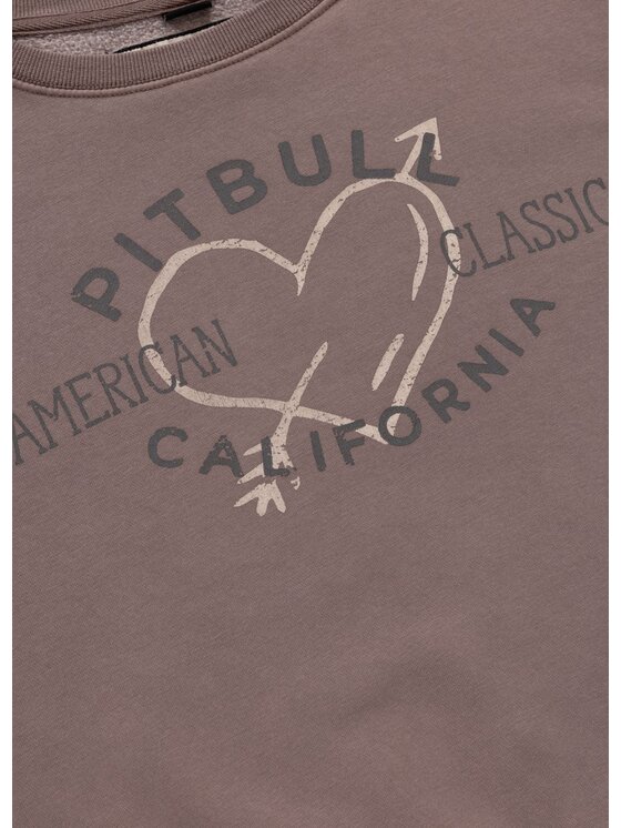 PITBULL PITBULL Bluza MANZANITA HEART Bordowy Regular Fit