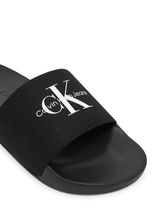 Calvin Klein Jeans Calvin Klein Jeans Şlapi Slide Monogram Cv YM0YM01271 Negru