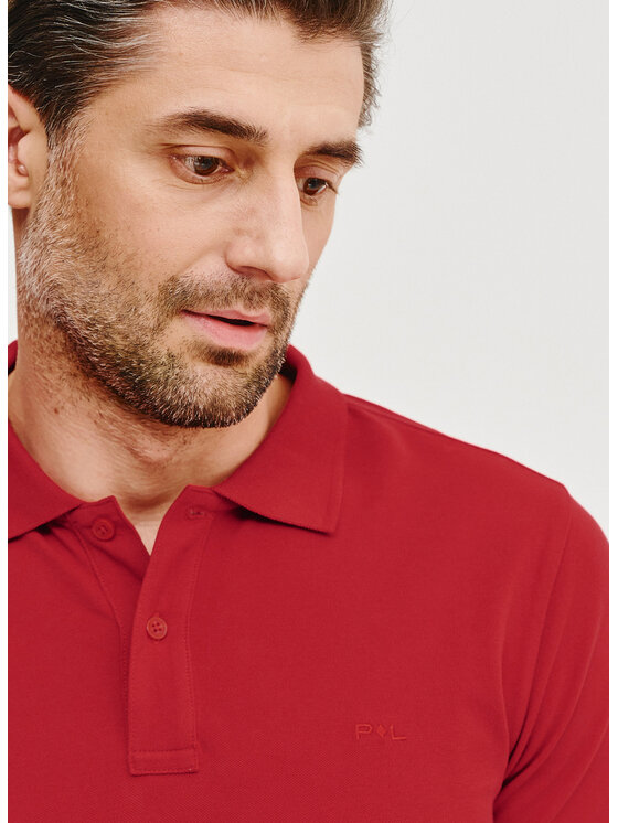 Pako Lorente Pako Lorente Polo P25SF-TX-003 Czerwony Classic Fit