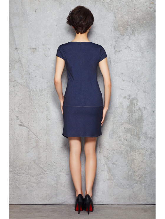 Infinite You Infinite You Sukienka letnia M048 Granatowy Basic Fit