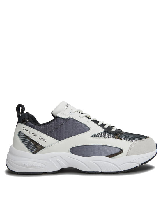Sneakers Calvin Klein Jeans Retro Tennis Low Mix In Sat YM0YM00877 Negru