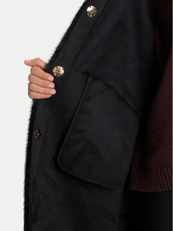 Rinascimento Rinascimento Шуба CFC0122225003 Чорний Regular Fit