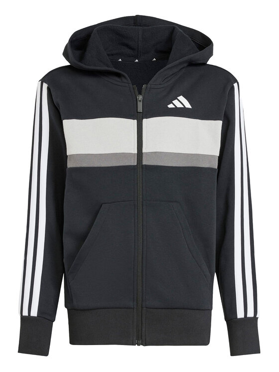 adidas adidas Trenirka Seasonal Essentials Tiberio 3-Stripes JC7520 Črna Regular Fit
