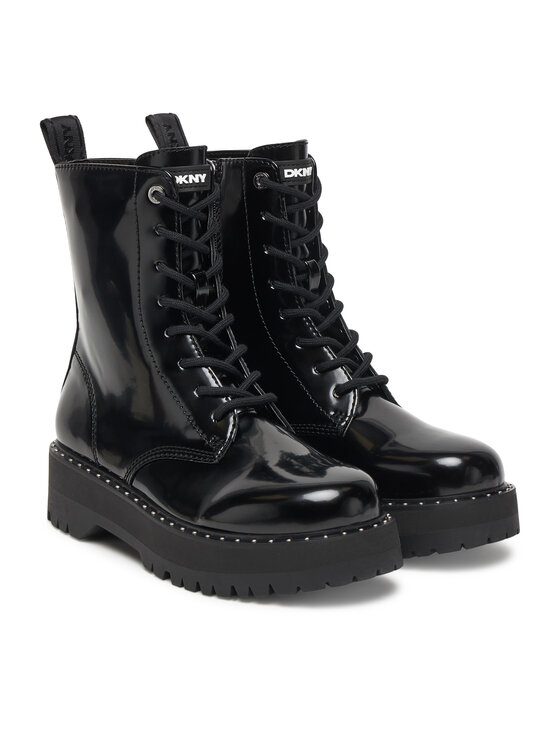 DKNY DKNY Šnurovacia obuv Batu Studs-Lace Up K4566972 Čierna