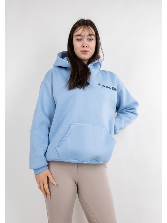 DKaren Sport DKaren Sport Bluza Eq 001 Błękitny Classic Fit