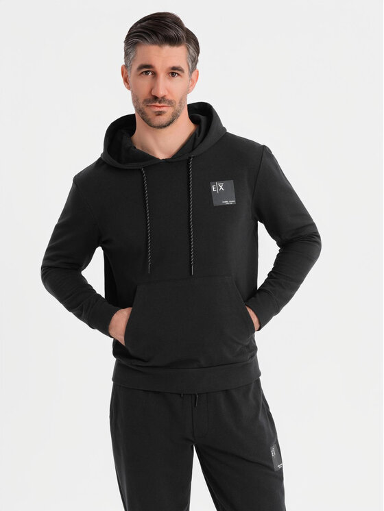 Ombre Ombre Komplet dresowy Z107 Czarny Regular Fit