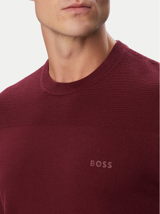BOSS BOSS Svetr Momentum-X Cn 50547507 Bordó Regular Fit