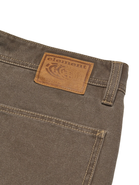 Element Element Hlače iz tkanine Big Carpenter Canvas ELYNP00201 Rjava Relaxed Fit