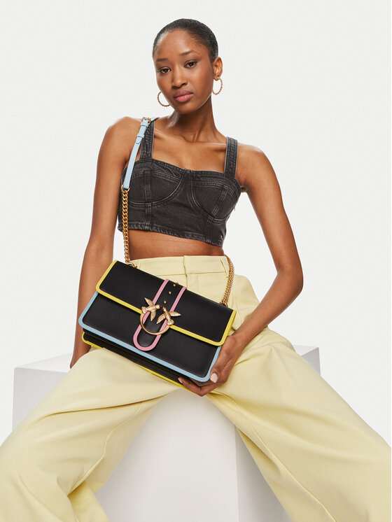 PINKO Pinko Käekott Love One Mini Classic Cl PE 24 PLTT 100053 A1K1 Must