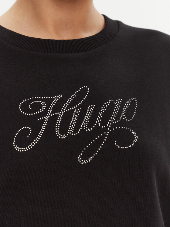 HUGO HUGO Bluza 50537246 Czarny Oversize