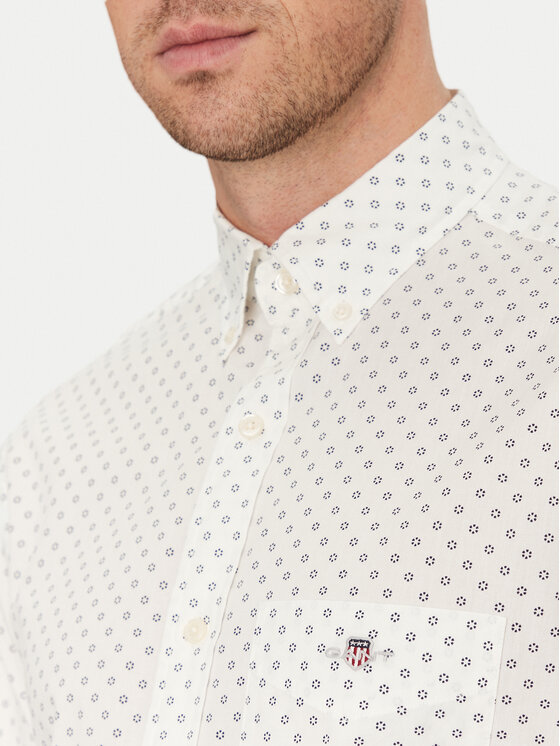 Gant Gant Πουκάμισο 3250056 Λευκό Regular Fit