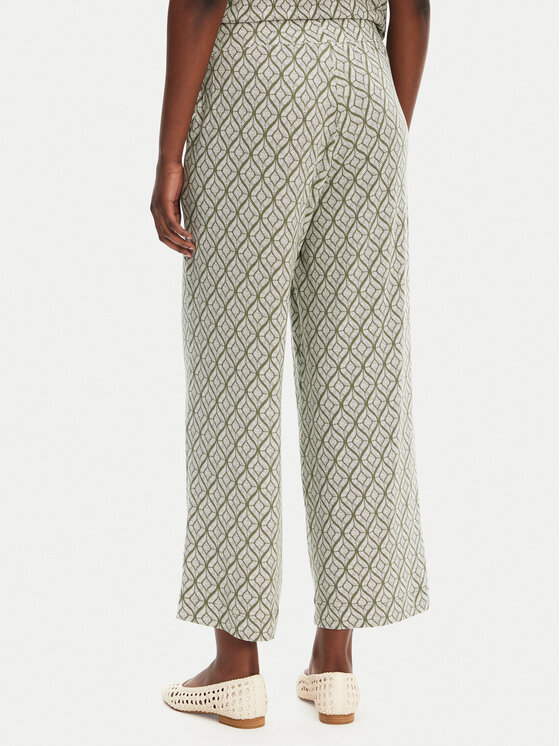 Olsen Olsen Παντελόνι υφασμάτινο 14002433 Πράσινο Relaxed Fit