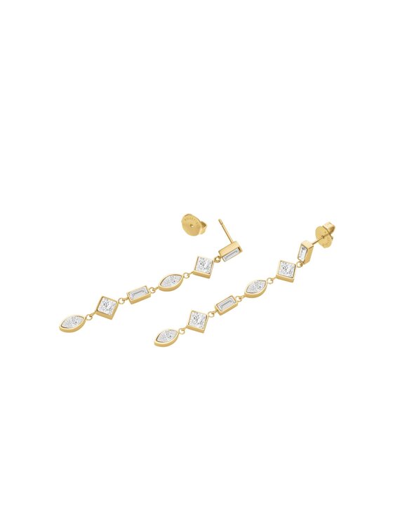 Rosefield Rosefield Kolczyki Playful Diamonds Złoty