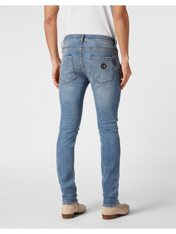 PHILIPP PLEIN PHILIPP PLEIN Jeansy 19277 Světle modrá Skinny Fit