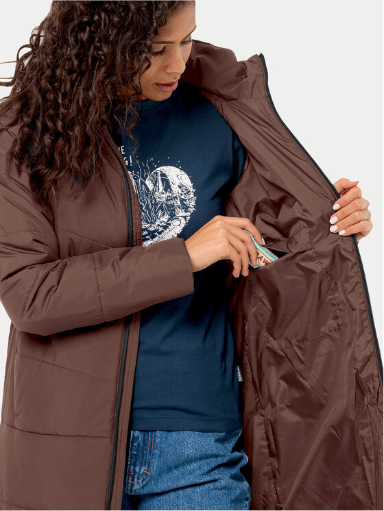 Jack Wolfskin Jack Wolfskin Žieminė striukė Deutzer Coat 1207501 Vyšninė Regular Fit