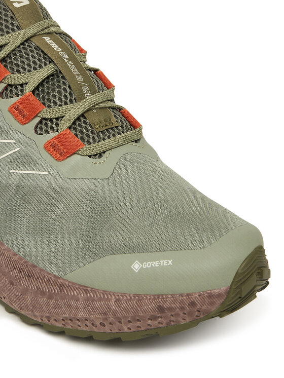 Salomon Salomon Futócipő Aero Blaze 3 Grvl GORE-TEX L47978500 Zöld