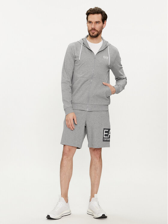 EA7 Emporio Armani EA7 Emporio Armani Szorty sportowe 3DPS63 PJ05Z 3905 Szary Regular Fit