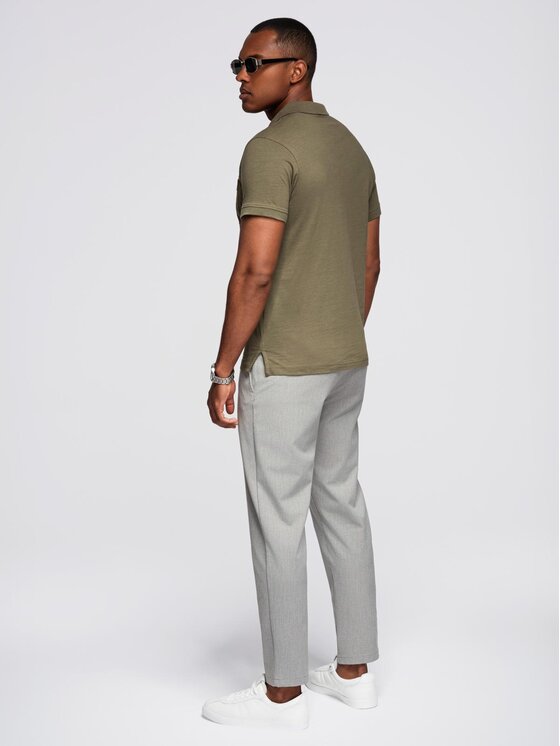 Ombre Ombre Polo OM-POWS-0142 Khaki Regular Fit