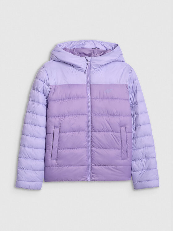 4F 4F Kurtka puchowa OUTERWEAR Fioletowy Regular Fit