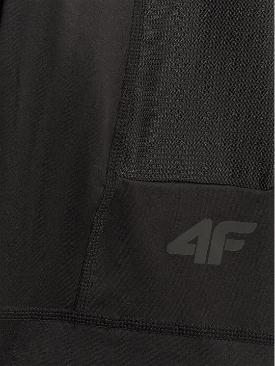 4F 4F Szorty rowerowe ALTERNATIVE PATH Czarny Slim Fit