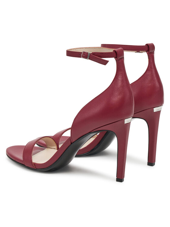 Calvin Klein Calvin Klein Sandaalid Heel Sandal 90 - Lth HW0HW02337 Bordoopunane