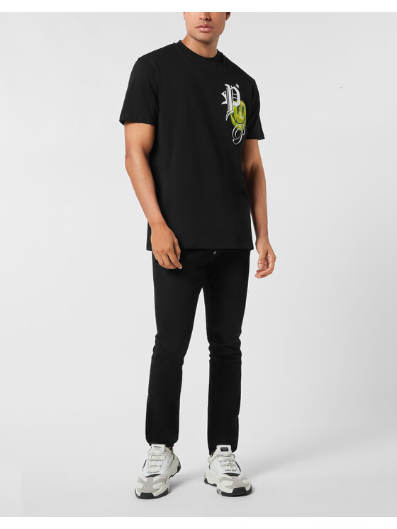 PHILIPP PLEIN PHILIPP PLEIN T-Shirt 25629 Czarny Regular Fit