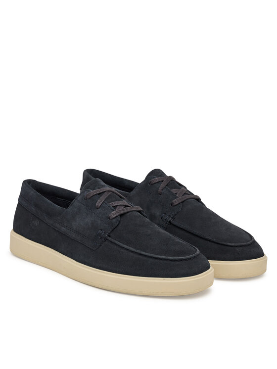 Clarks Clarks Poltopánky Lockford Boat 26186188 Tmavomodrá