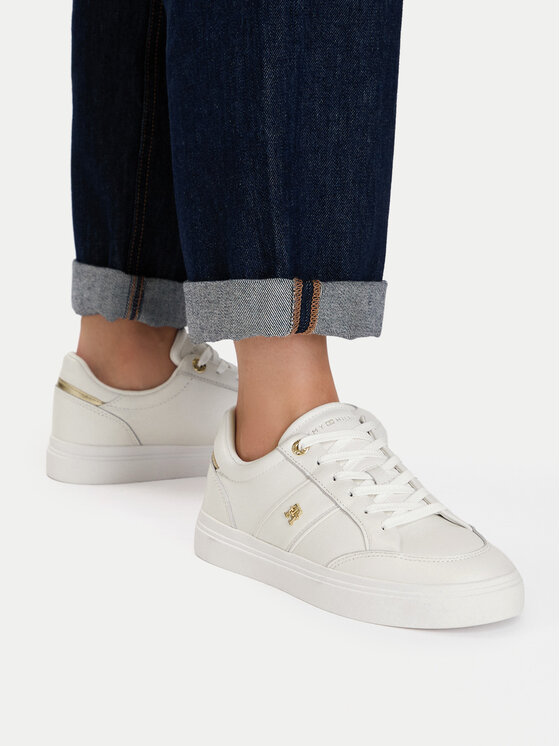 Tommy Hilfiger Tommy Hilfiger Sneakersy Th Feminine Cupsole FW0FW09600 Biały