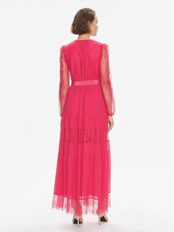 TWINSET TWINSET Večernja haljina Abito 241TE2121 Ružičasta Regular Fit