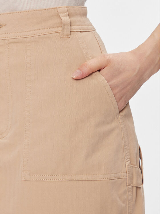 Pepe Jeans Pepe Jeans Spódnica mini Becky PL901091 Beżowy Slim Fit