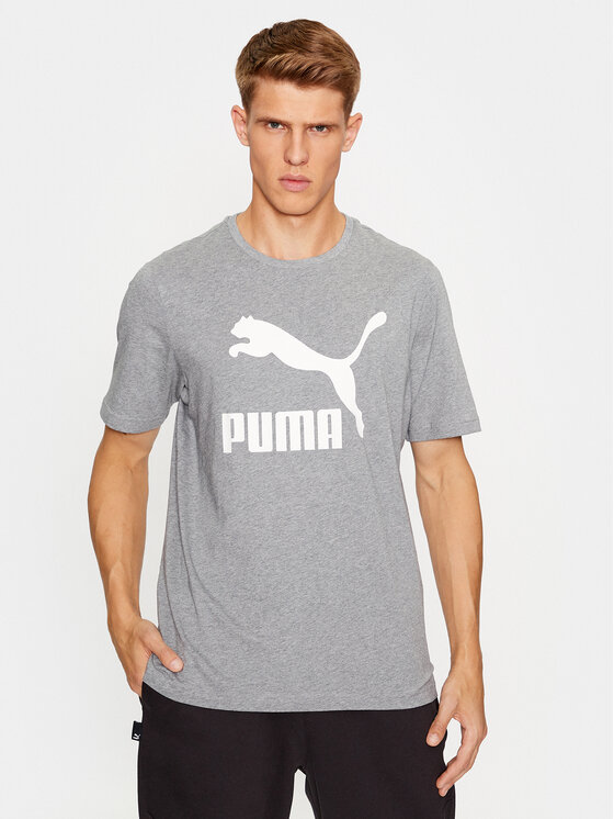 Puma T-shirt Classics Logo 530088 Siva Regular Fit