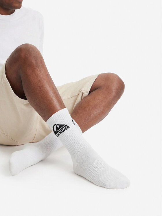 Quiksilver Quiksilver Dlhé ponožky AS_QUIKSILVER_101W_SS25 (3-PACK) Biela