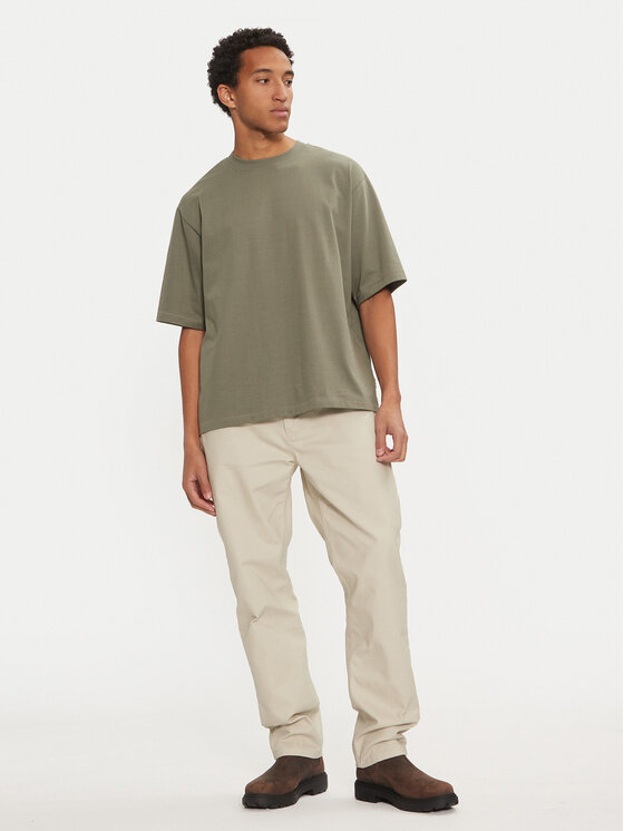 Calvin Klein Jeans Calvin Klein Jeans Hlače iz tkanine J30J326263 Bež Straight Fit