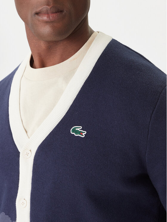 Lacoste Lacoste Kardigán AH7725 Tmavomodrá Regular Fit
