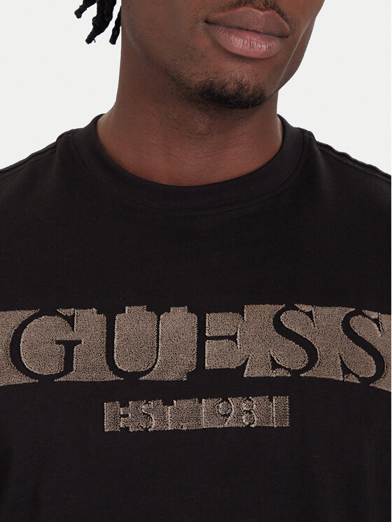 Guess Guess Hosszú ujjú M5BI10 K8FQ4 Fekete Regular Fit