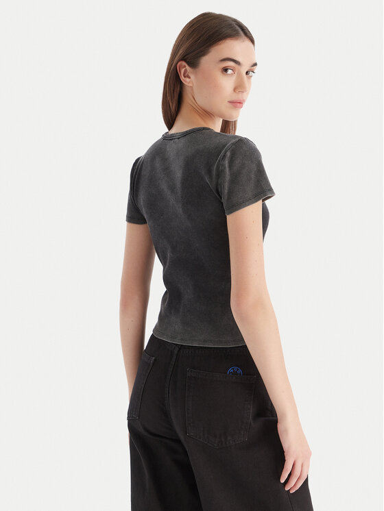 HUGO HUGO T-Shirt Dever 50546936 Schwarz Slim Fit